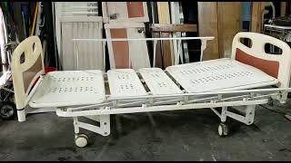 Electric Hospital Bed Frame with 4 crank or 4 functions [upl. by Adnohser557]