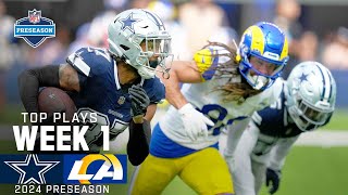 Dallas Cowboys Top Plays vs Los Angeles Rams  2024 Preseason Week 1 [upl. by Filbert]