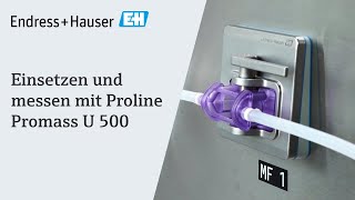 Einsetzen und messen mit Proline Promass U 500  EndressHauser [upl. by Landis]