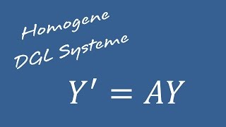 Differentialgleichungen  Homogenes System von Differentialgleichungen [upl. by Buseck]