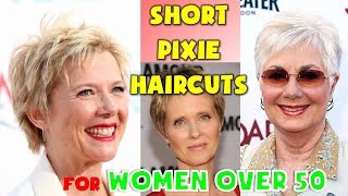 40 BEST Short Pixie Haircuts for Women Over 50 2018  2019 [upl. by Idnak84]