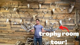 TROPHY ROOM TOUR  So Many Antlers [upl. by Bang784]