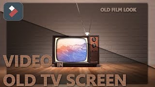 How to Place Video inside Old Tv screen Effect in Filmora [upl. by Willey]