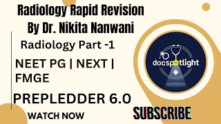 Radiology Part 1  Rapid Revision 60 📖📚 by Dr Nikita Nanwani youtube neetpgpreperation foryou [upl. by Sherborn]