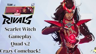 Scarlet Witch MVP Gameplay  Marvel Rivals  Closed Alpha Test [upl. by Eenram]