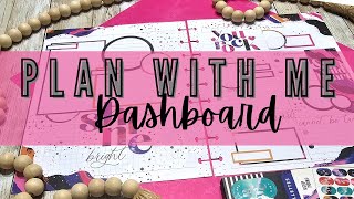 Plan With Me  Dashboard  Using Older Sticker Books [upl. by Teteak64]