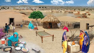 Morning Routine of Desert Women  Pakistan Village Life [upl. by Vins]