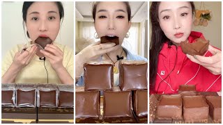 ASMR CHOCOLATE LAVA CAKES eating challenge  Kwaii Eating Show asmr mukbang chocolate cake [upl. by Leahplar845]