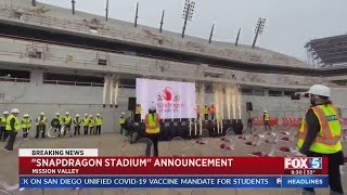 New Aztec Stadium To Be Called Snapdragon Stadium [upl. by Albert]