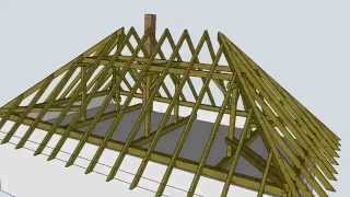 Krov  model v SketchUp [upl. by Angele]