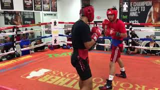 Ryan Garcia vs Rolando Romero sparring highlights [upl. by Haelem969]