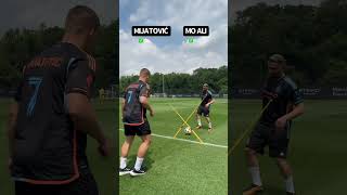 First Touch Pass Challenge 👀 nycfc newyorkcityfc soccershorts soccertraining soccer [upl. by Aihtnyc]