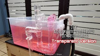 DIY Transparent Aquarium Overflow  Making sure it will work 100 [upl. by Valle]