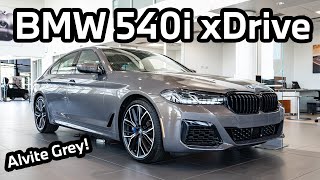 BMW 540i xDrive Finished in Alvite Grey Metallic Walk Around [upl. by Squier]