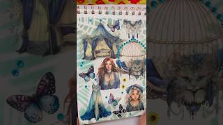 ASMR SEA BLUE THEME asmr asmrsounds scrapbooking journaling shorts youtube fyp fypシ゚viral [upl. by Yeung]