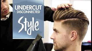 Undercut hairstyle disconnected  Mens hair amp styling Inspiration [upl. by Llywellyn]