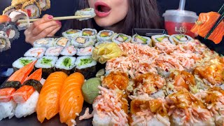 ASMR SUSHI amp SASHIMI PLATTER MUKBANG No Talking EATING FOOD [upl. by Eninahs1]