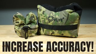 BEST BUDGET WAY TO INCREASE RIFLE AND PISTOL ACCURACY CVLIFE SHOOTING BAG REVIEW [upl. by Kceb815]