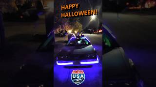 Halloween Animatronic Light Show w Delorean  WARNING Scary Ending Share amp Scare your friends [upl. by Ainala786]