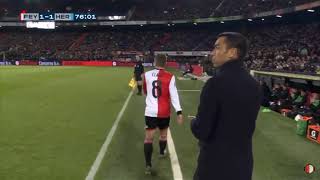 Wissel Jordy clasie Feyenoord  Heracles [upl. by Keraj]