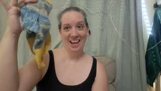 I knit 3 pair of socks in July a Sock Scrapdown part 1 [upl. by Otinauj]