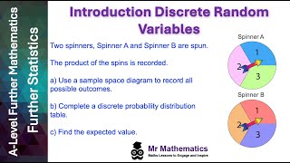 Introducing Discrete Random Variables and their Expected Value  Mr Mathematics [upl. by Atiram]