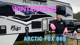 How to winterize an Arctic Fox 865 truck camper [upl. by Belshin369]