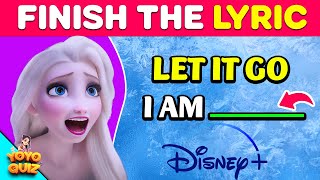 Finish The Lyrics Disney Edition  Most Popular DISNEY PRINCESS Songs 2👸🎵  Music Quiz [upl. by Kotto]