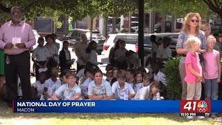 MaconBibb marks 73rd annual National Day of Prayer at Rosa Parks Square [upl. by Arraet]