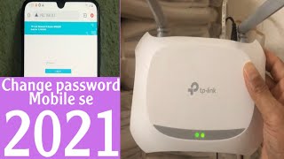 How to change WiFi password Tp link router  How to change WiFi password 2021in Hindi TPLINK [upl. by Eidroj770]