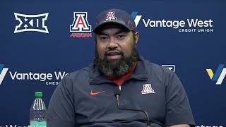 Arizona Football Press Conference  Lyle Moevao [upl. by Ailak]