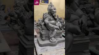 Ganesha making At home  Ganpati bappa making idol in india [upl. by Irollam]