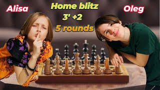 Home Blitz   Alisa VS Oleg   Exclusive meeting  Yunker Chess amp CO  Blitz [upl. by Abbotsen]