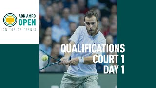 ABN AMRO Open 2024  Qualifying Court 1  Day 1 [upl. by Wendi]