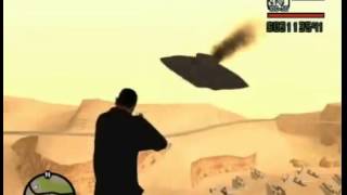 gta san andreas UFO in area 51 [upl. by Oigaib]