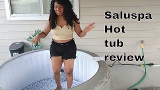 Saluspa Hot Tub Review  Cheap Inflatable Hot Tub  Best 4 Person Hot Tub for the Money [upl. by Armmat541]