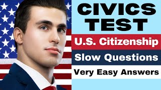 Practice the Civics Test Official Questions US Citizenship 2023 N400 Interview 2008 version 13 [upl. by Aihtekal]