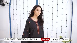 Embroidery Cambric Collection  Sale 20OFF  Waniyapk [upl. by Kaitlin152]