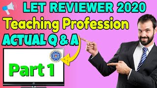 LET Updated Reviewer 2022 Professional Education for The Teaching Profession Part 1 [upl. by Kris]