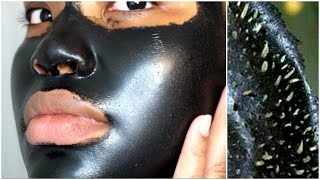 FIRST TIME USING A BLACK PEEL OFF MASK  SHILLS [upl. by Kuska828]