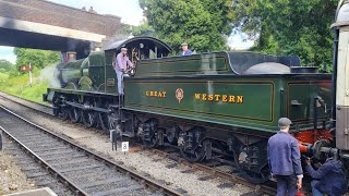 Gloucestershire Warwickshire railway Western work house steam gala [upl. by Analiese]