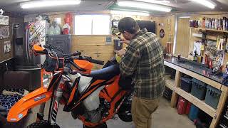 KTM 500 EXC Moto Fishing Setup [upl. by Nikkie614]