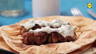 Souvlaki cu carne de porc • reteta Bucataria Lidl [upl. by Ahsinrac]