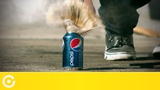 Awesome Slow Motion Eyecandy Exploding Soda Cans [upl. by Fabrin924]