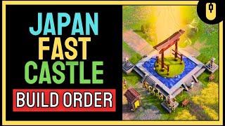 Aoe4 Japanese FAST Castle Build Order [upl. by Aidyn]