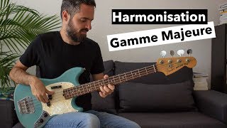 Harmonisation Gamme Majeure 🎸 Théorie Facile  Cours de Basse [upl. by Adnawuj]