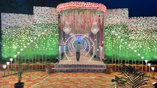 Flower Gate Decoration And Flower Stage Decoration [upl. by Finlay]