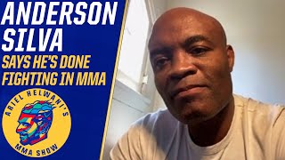 Anderson Silva says he’s done fighting in MMA talks boxing Chavez Jr  Ariel Helwani’s MMA Show [upl. by Eidur]