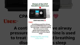 Picture of the CPAP machine and their uses bscnursing anm gnm hospital equipment medical [upl. by Prentiss793]