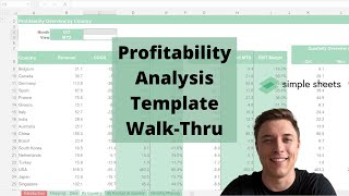 Profitability Analysis StepbyStep Video Tutorial by Simple Sheets [upl. by Neiviv]